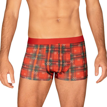 Set Natale Uomo Slip e Papillon in Motivo Festivo con Ciondolo Oro